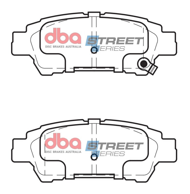 DBA 04-10 Toyota Sienna (Rear Rotor) Street Series Rear Brake Pads