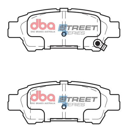 DBA 04-10 Toyota Sienna (Rear Rotor) Street Series Rear Brake Pads