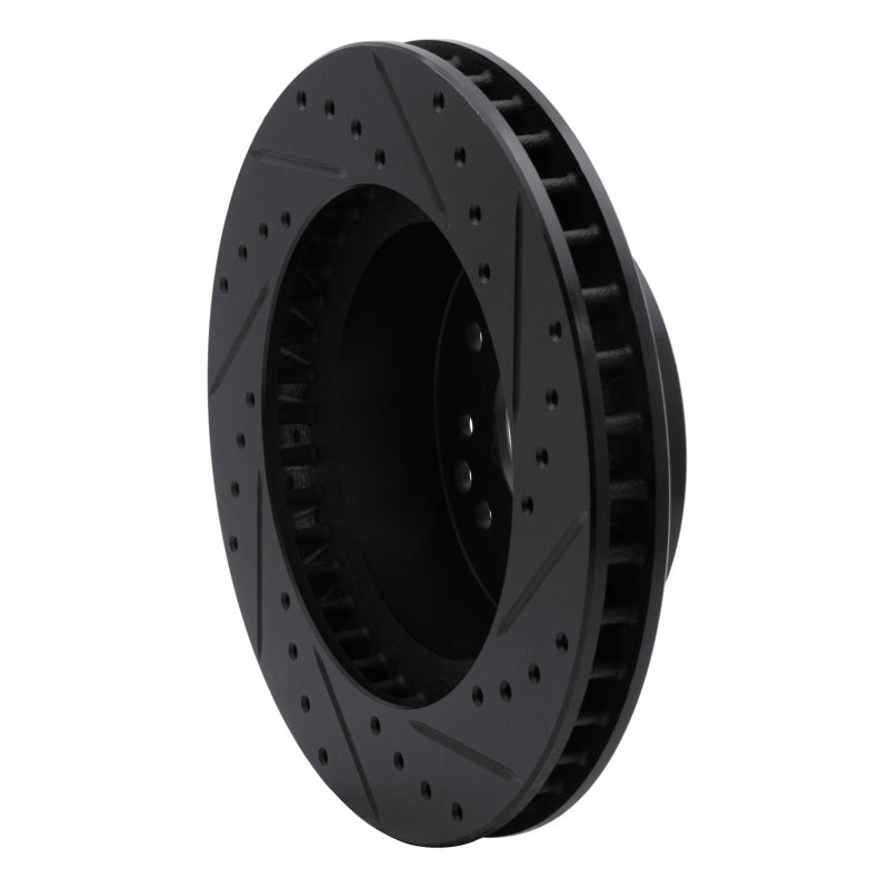 R1 Concepts R1 63-82 Chevrolet Corvette Front/Rear Left Drilled & Slotted Black Brake Rotor