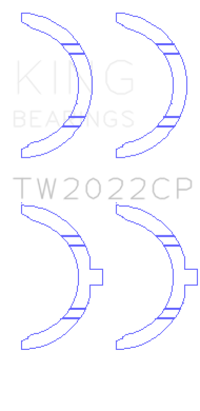 King Engine Bearings Ford Escort/Sierra YB 2.0L DOHC Cosworth Thrust Washer Set