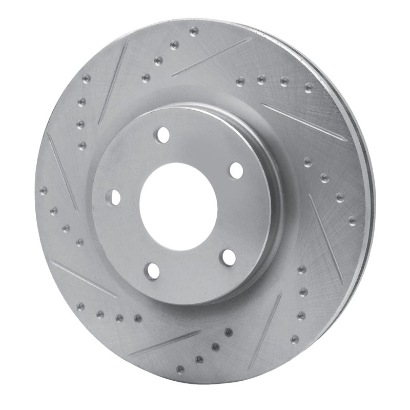 R1 Concepts R1 07-25 Chrysler SEBRING Front Left Drilled & Slotted Silver Brake Rotor
