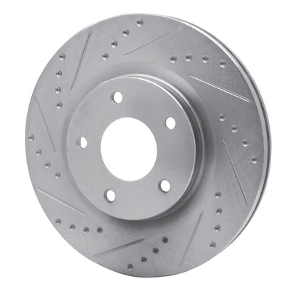 R1 Concepts R1 07-25 Chrysler SEBRING Front Left Drilled & Slotted Silver Brake Rotor