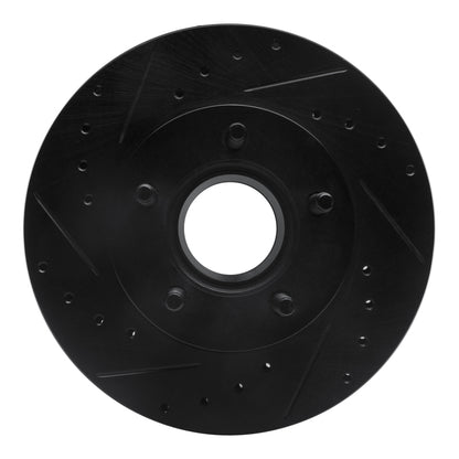 R1 Concepts R1 83-92 Ford Ranger (USA/Canada) Front Left Drilled & Slotted Black Brake Rotor