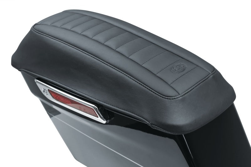 Mustang Motorcycle Mustang 08-21 Harley FL Touring Saddlebag Lid Covers Deluxe - Black