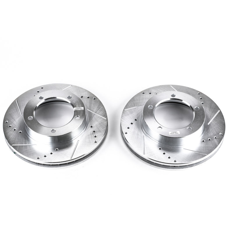 PowerStop Power Stop 98-07 Lexus LX470 Front Evolution Drilled & Slotted Rotors - Pair