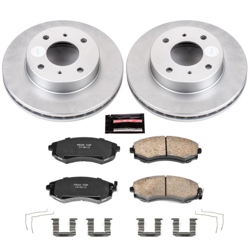 PowerStop Power Stop 91-96 Infiniti G20 Front Z17 Evolution Geomet Coated Brake Kit
