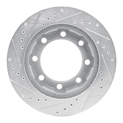 R1 Concepts R1 80-94 Ford F-250 4WD (Excl Super Duty) Front Right Drilled & Slotted Silver Brake Rotor