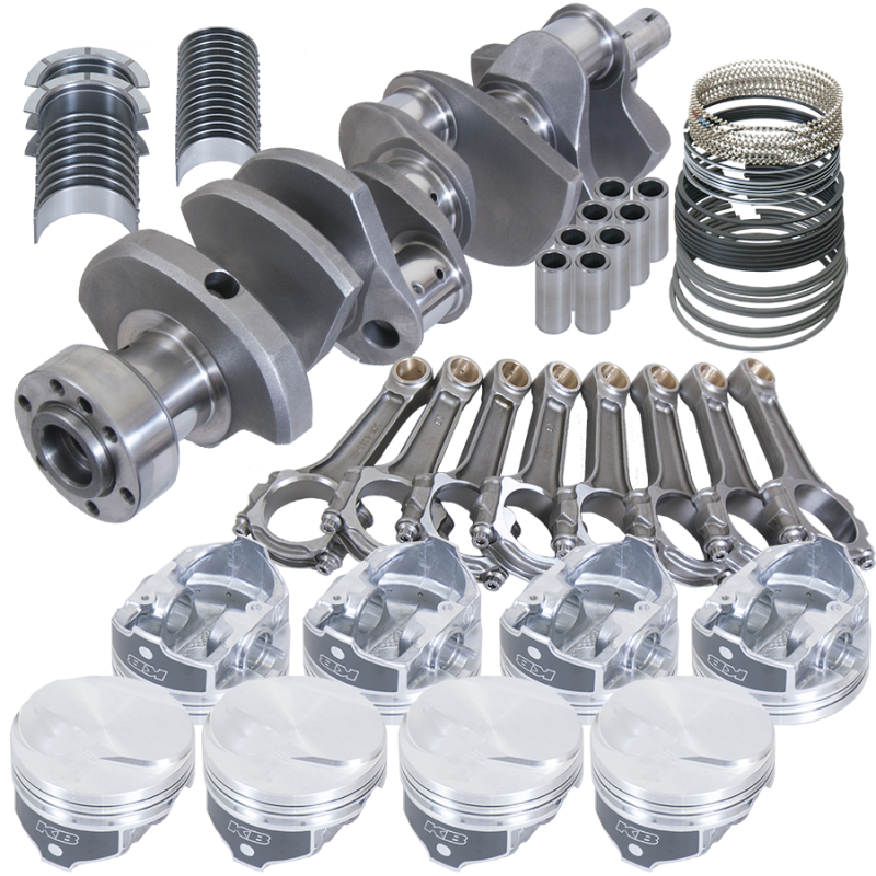 Eagle Chevy 454 1Pc 4.250in Crank 6.385in I-Beam Rods 17cc Dome 4.280in Pistons Rotating Assembly