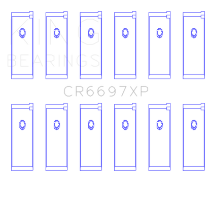 King Engine Bearings Nissan RB25/RB26 (Size STD) Performance Rod Bearing Set - Size STD