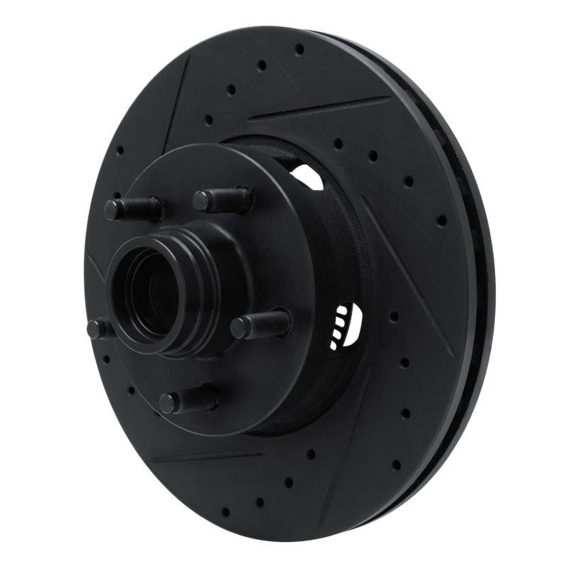 R1 Concepts R1 06-12 Ford Ranger (Mexico) Front Left Drilled & Slotted Black Brake Rotor