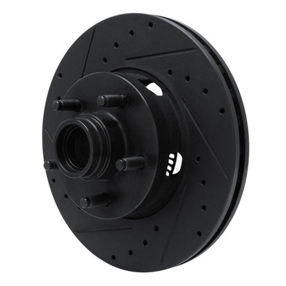 R1 Concepts R1 06-12 Ford Ranger (Mexico) Front Left Drilled & Slotted Black Brake Rotor