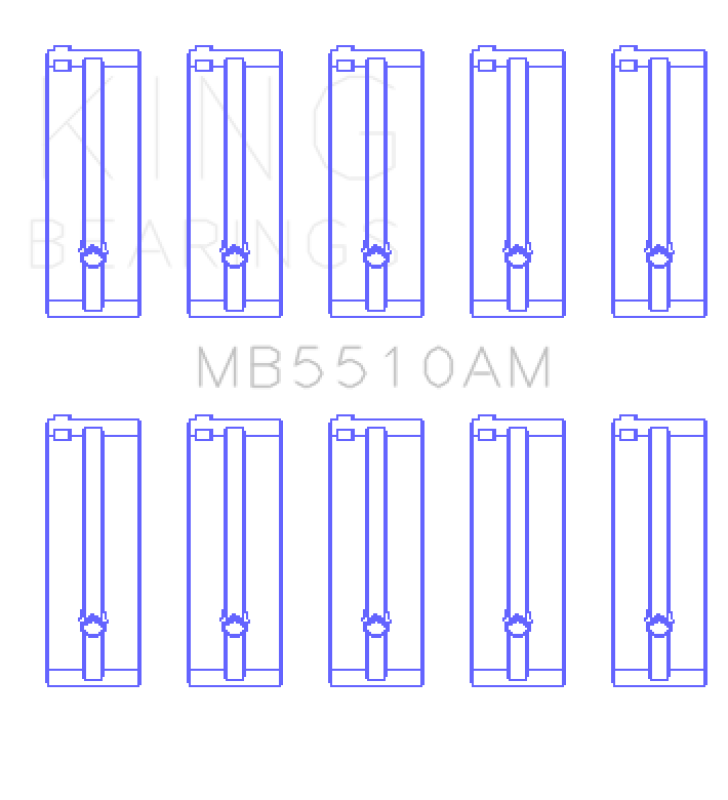 King Engine Bearings Mazda E3/E5/(Size +0.50mm) Main Bearing Set