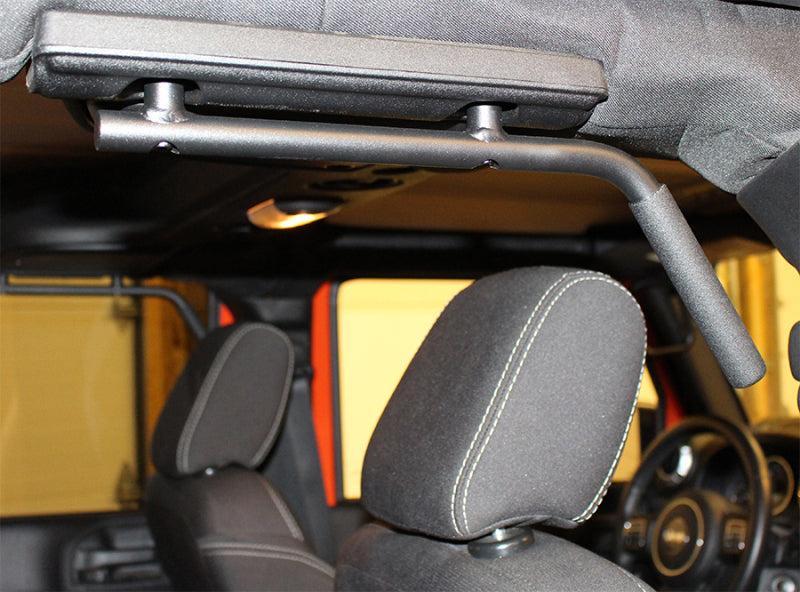 Fishbone Offroad 07-18 Jeep Wrangler JK 4 Door Grab Handles Front/Rear Steel - Blk Txtrd Powdercoat
