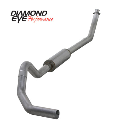 Diamond Eye Performance Diamond Eye KIT 4in Turbo Back SGL AL: 98.5-02 DODGE CUMMINS 5.9L