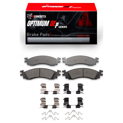 R1 Concepts R1 06-10 Ford Explorer Front Optimum OE Pads & Hardware Kit