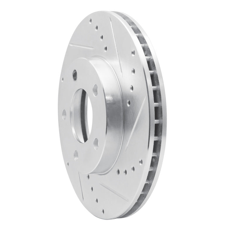R1 Concepts R1 01-07 Ford Escape Front Right Drilled & Slotted Silver Brake Rotor