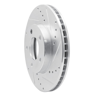 R1 Concepts R1 01-07 Ford Escape Front Right Drilled & Slotted Silver Brake Rotor