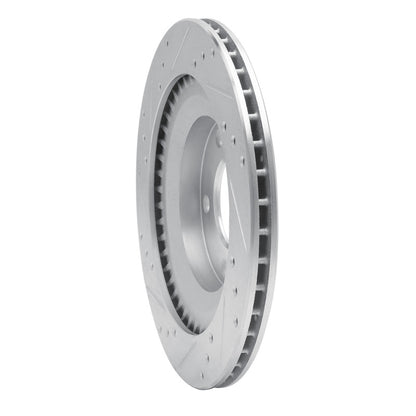 R1 Concepts R1 93-95 Mazda RX-7 Rear Right Drilled & Slotted Silver Brake Rotor