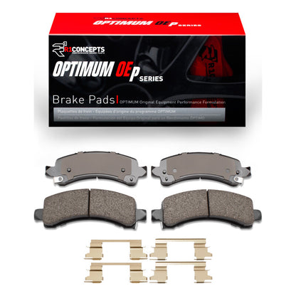 R1 Concepts R1 03-17 Chevrolet Express 3500 Rear Optimum OE Pads & Hardware Kit