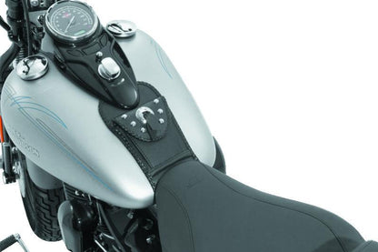 Mustang Motorcycle Mustang 08-13 Harley FLSTB Softail Tank Bib w/Studs - Black