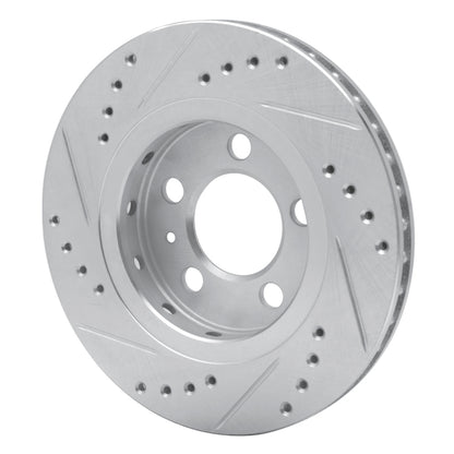 R1 Concepts R1 00-06 Audi TT Quattro Rear Right Drilled & Slotted Silver Brake Rotor