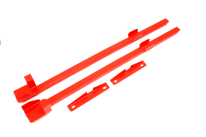 BMR Suspension BMR 79-93 Fox Mustang Hardtop Only Weld-On Boxed Premium Subframe Connectors - Red