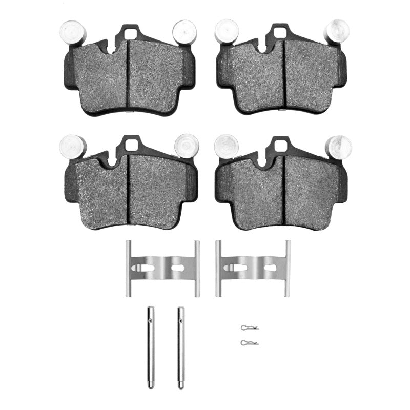 R1 Concepts R1 03-16 Porsche Boxster Rear Semi Met Pads & Hardware Kit