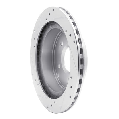 R1 Concepts R1 84-87 Chevrolet Corvette Rear Right Drilled & Slotted Silver Brake Rotor