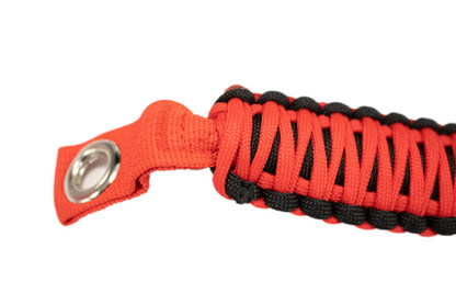 Fishbone Offroad 07-18 Wrangler JK A Pillar Sound Bar Red Paracord Grab Handles
