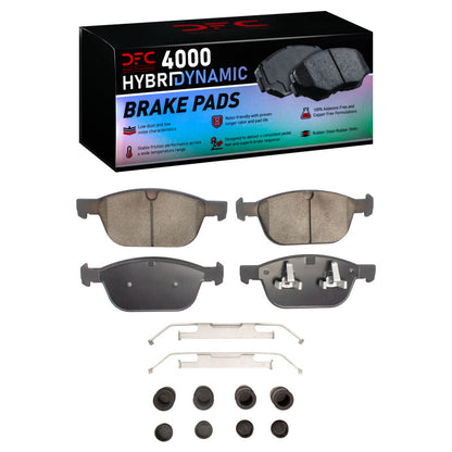 DFC 03-16 Volvo XC90/XC60 Front 4000 HybriDynamic Brake Pads and Hardware Kit