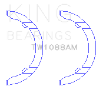 King Engine Bearings VW DKTA EA 888 GEN III Thrust Washer Set