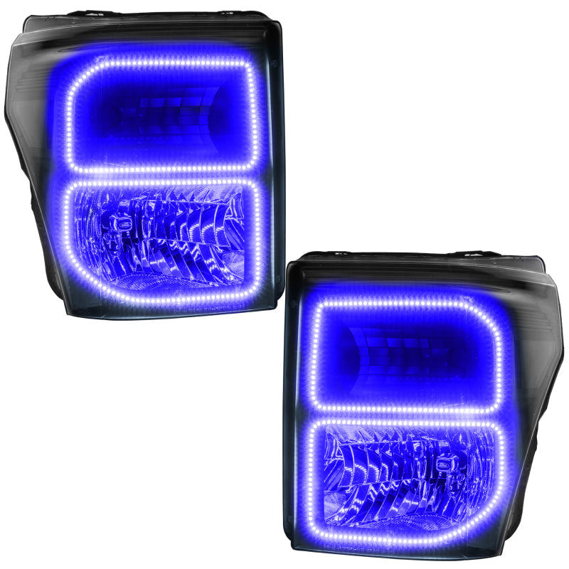 ORACLE Lighting Oracle 11-16 Ford F250/350 LED HL - Black - ColorSHIFT w/ Simple Controller