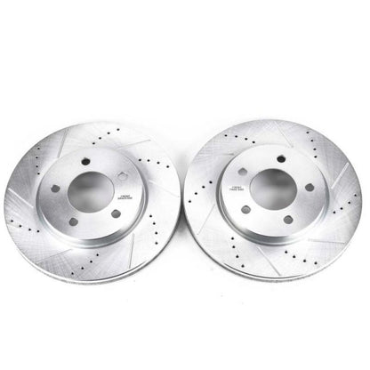 PowerStop Power Stop 04-08 Chrysler Pacifica Front Evolution Drilled & Slotted Rotors - Pair
