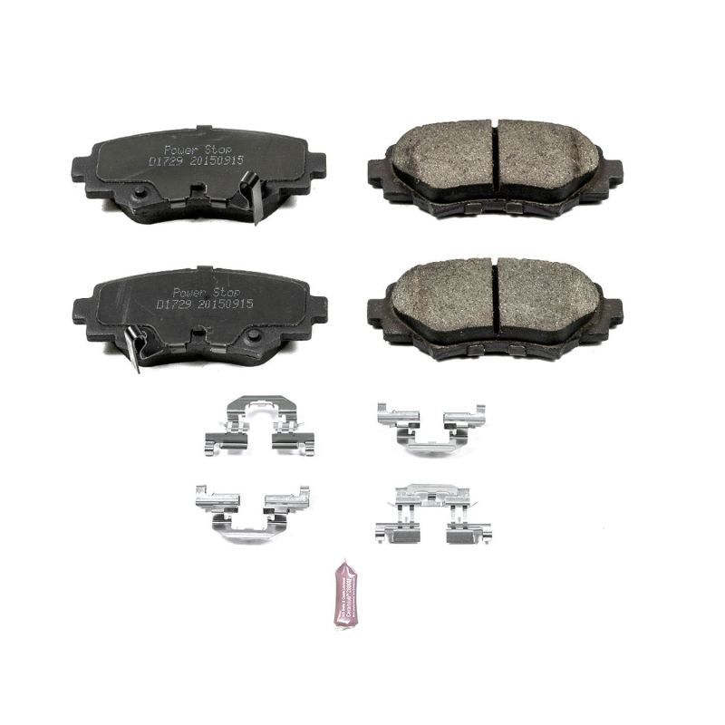 PowerStop Power Stop 14-16 Mazda 3 Rear Z17 Evolution Ceramic Brake Pads w/Hardware