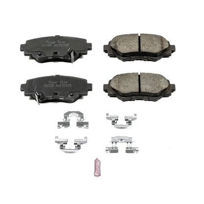 PowerStop Power Stop 14-16 Mazda 3 Rear Z17 Evolution Ceramic Brake Pads w/Hardware