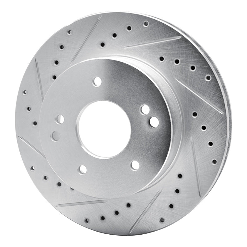 R1 Concepts R1 63-82 Chevrolet Camaro Rear/Front Left Drilled & Slotted Silver Brake Rotor