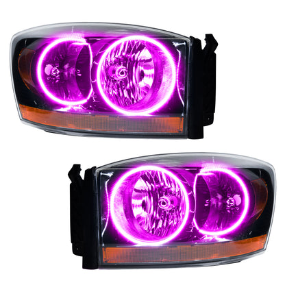 ORACLE Lighting Oracle 06 Dodge Ram SMD HL - Black - ColorSHIFT w/o Controller