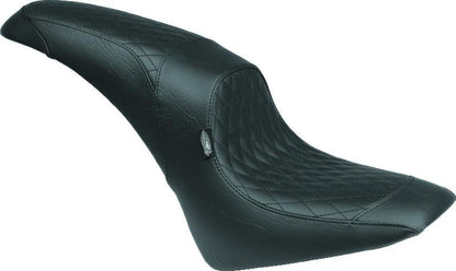 Mustang Motorcycle Mustang 58-84 Harley FX/FL Duke 1PC Seat Regal - Black