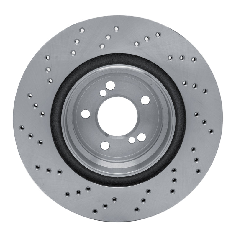 DFC 15-20 BMW M2 Right Rear Drilled Brake Rotor