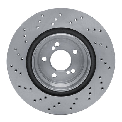 DFC 15-20 BMW M2 Right Rear Drilled Brake Rotor
