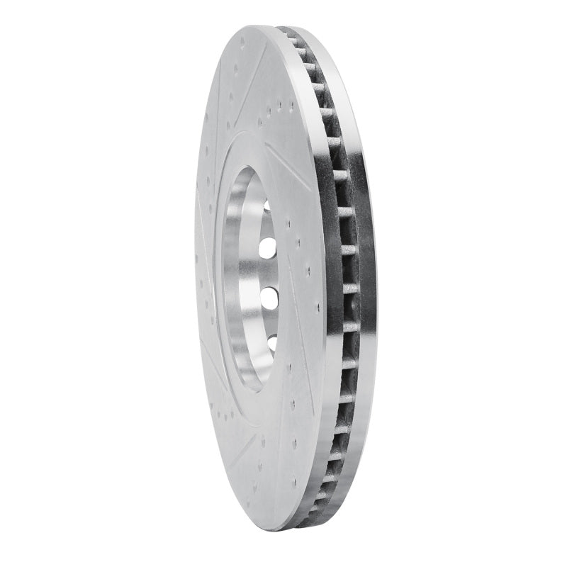 R1 Concepts R1 02-05 Volkswagen Passat (USA/Canada) Front Right Drilled & Slotted Silver Brake Rotor