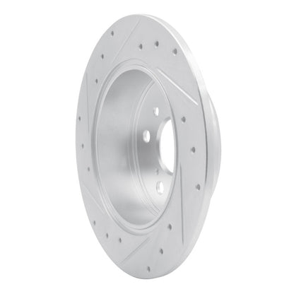 R1 Concepts R1 99-03 Lexus RX300 Rear Right Drilled & Slotted Silver Brake Rotor