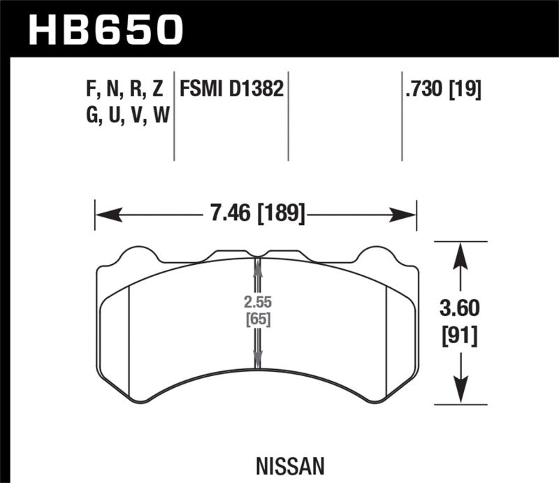 Hawk Performance Hawk 09-11 Nissan GT-R Performance Ceramic Street Front Brake Pads