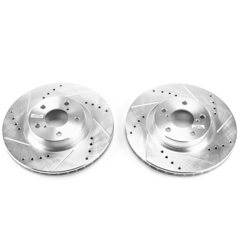 PowerStop Power Stop 17-19 Subaru Impreza Front Evolution Drilled & Slotted Rotors - Pair