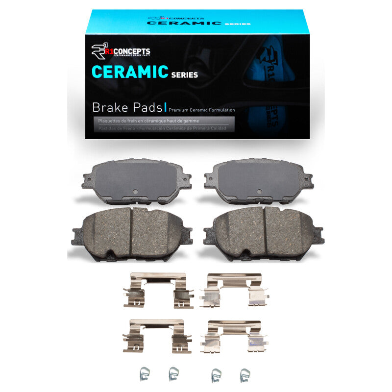 R1 Concepts R1 06-15 Lexus GS300 Front Ceramic Brake Pads & Hardware Kit