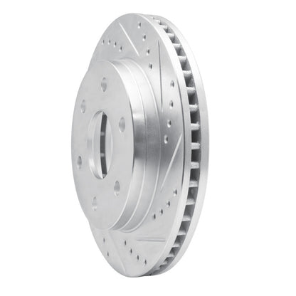 R1 Concepts R1 93-98 Toyota T100 Front Right Drilled & Slotted Silver Brake Rotor