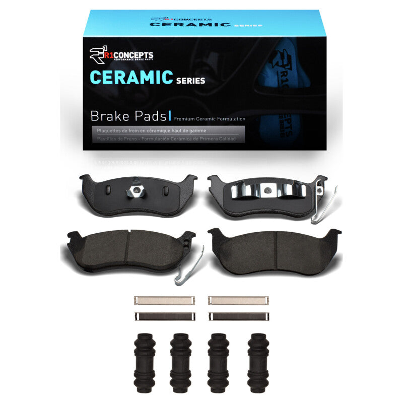 R1 Concepts R1 2006-2010 Ford Explorer Rear R1 Ceramic Pads & Hardware Kit
