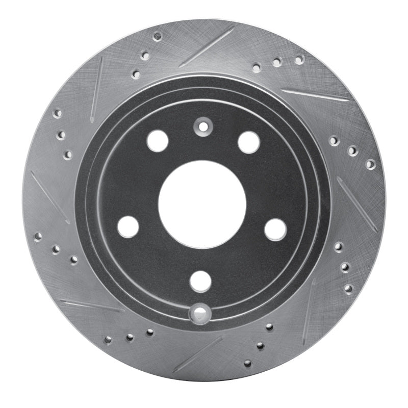 R1 Concepts R1 09-20 Chevrolet Express 4500 Rear Left Drilled & Slotted Silver Brake Rotor