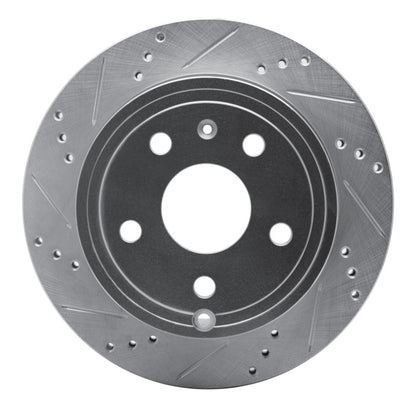 R1 Concepts R1 09-20 Chevrolet Express 4500 Rear Left Drilled & Slotted Silver Brake Rotor