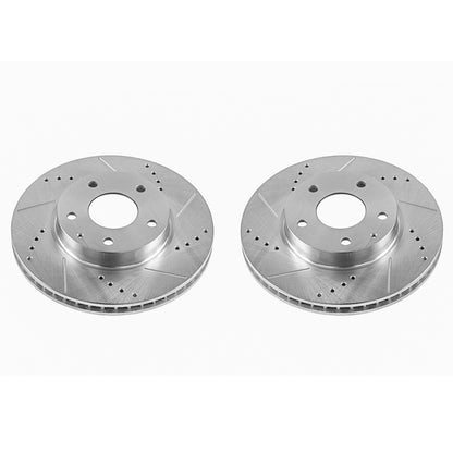 PowerStop Power Stop 14-16 Mazda 3 Front Evolution Drilled & Slotted Rotors - Pair